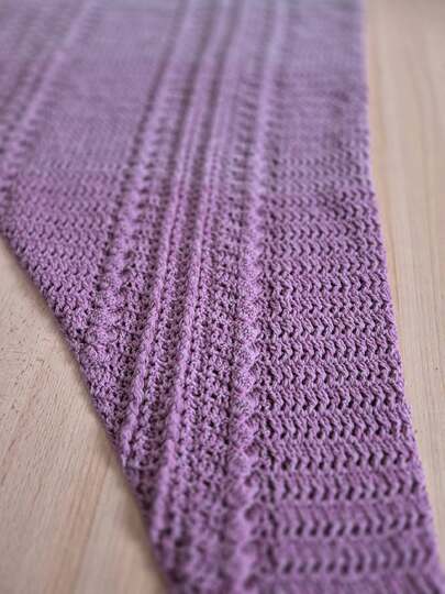 Tiella - asymmetrisches Tuch im Mustermix - quer gehäkelt - in 2 Größen