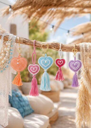 Boho Hearts - Crochet Pattern English and German