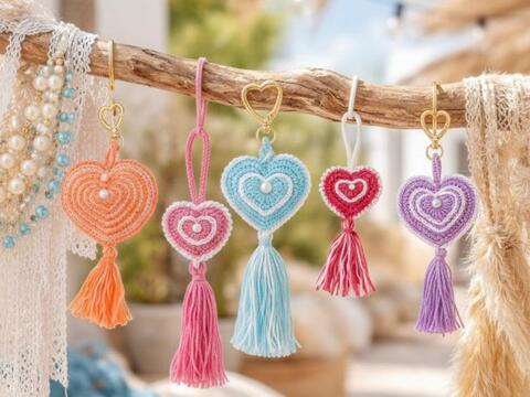 Boho Hearts - Crochet Pattern English and German