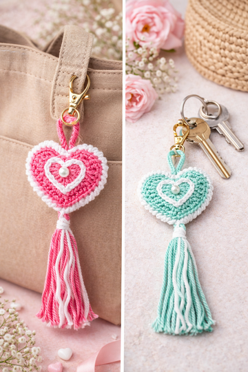 Boho Hearts - Crochet Pattern English and German