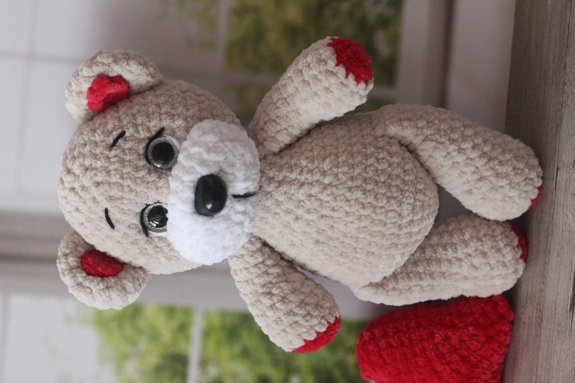 Crochet Pattern for Bear with Heart