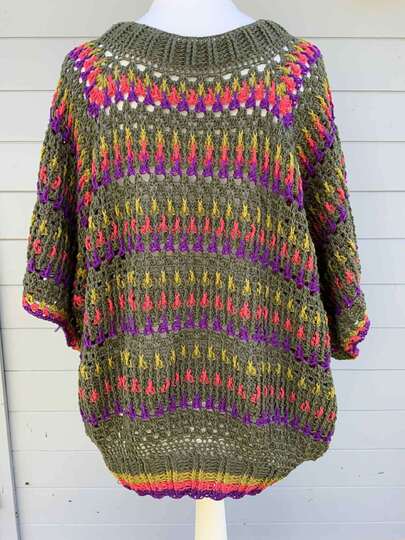 Häkelanleitung Ponchopulli Kuschelzeit