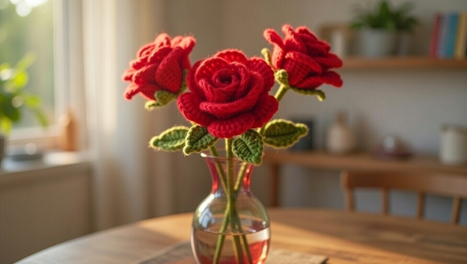 Crochet 3D Flower Pattern PDF with Photo Tutorial & Video Tutorial