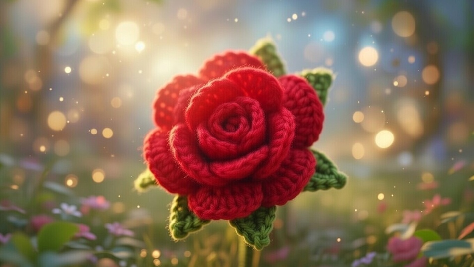 Crochet 3D Flower Pattern PDF with Photo Tutorial & Video Tutorial