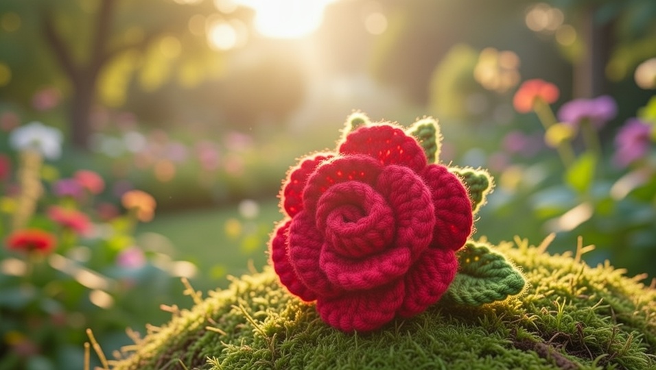 Crochet 3D Flower Pattern PDF with Photo Tutorial & Video Tutorial
