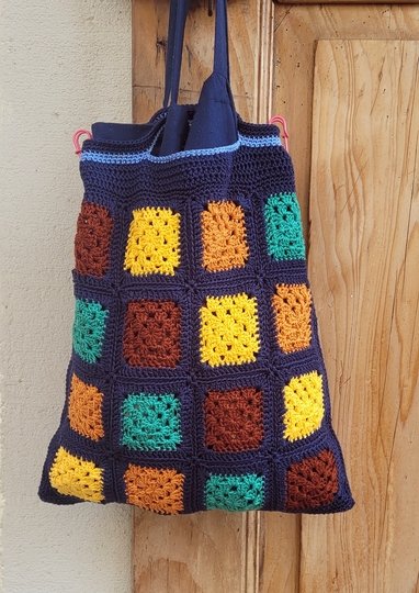 Granny Square Einkaufstasche