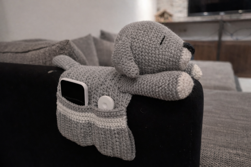 Häkelanleitung Couchorganizer Hund