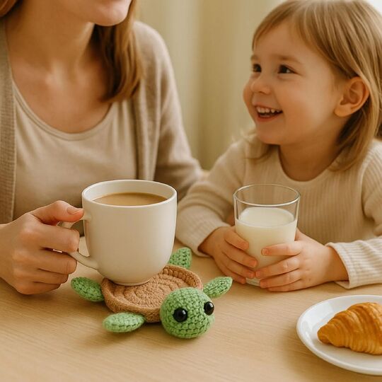 Little Turtle Coaster Crochet Pattern – PDF Tutorial