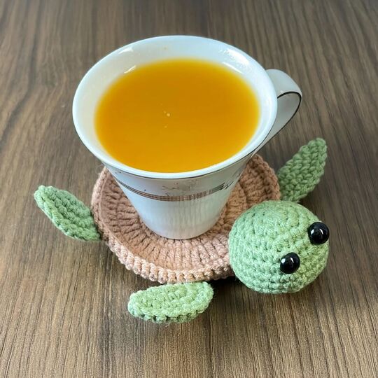 Little Turtle Coaster Crochet Pattern – PDF Tutorial