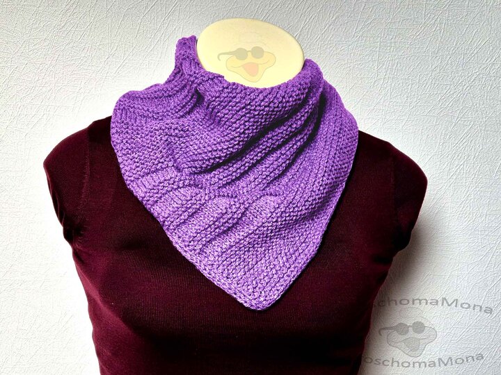 Fix gestricktes Tuch / Halstuch „Flotti“ für die ganze Familie / Anleitung