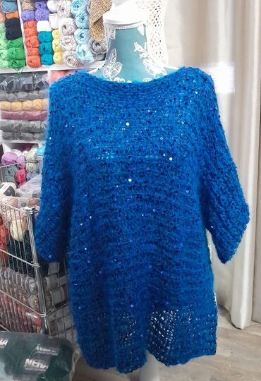 Strick - Anleitung für den  Shiny Cloud Überwurf – Kurzarm Pulli – Slipover