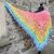 Happy Easter Shawl, triangular lace shawl, knitting