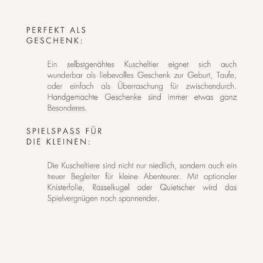 E-Book Schneehase Reeni - Nähanleitung und Schnittmuster