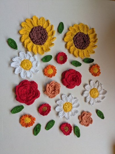 Häkelanleitung für einen Blumenkranz