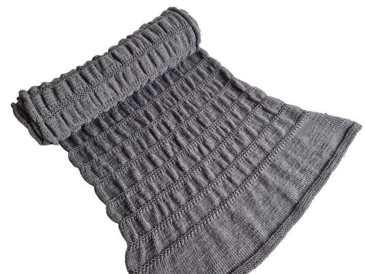 "Zeitlos in Grau" Strickanleitung Damenschal – Schal einfach stricken PDF