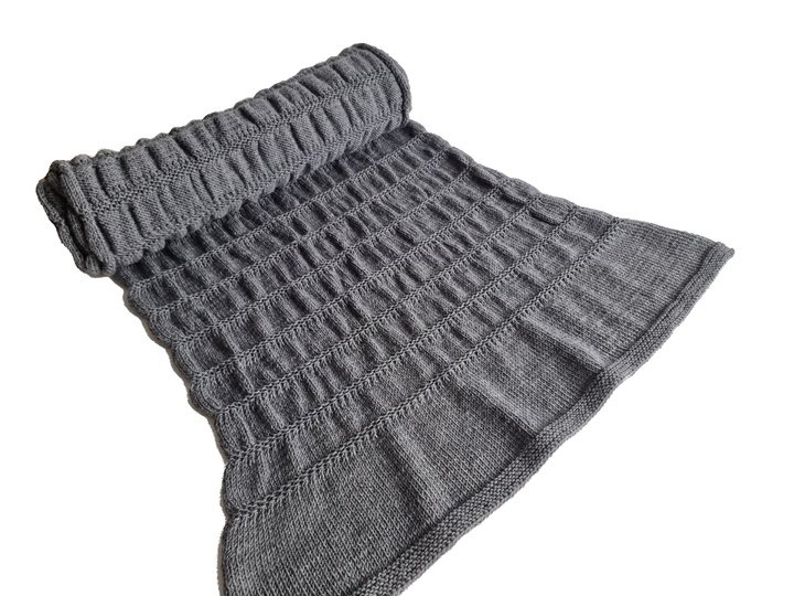 "Zeitlos in Grau" Strickanleitung Damenschal – Schal einfach stricken PDF