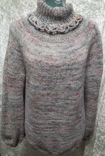 Strick-Anleitung für den tollen Damen Pullover Classy mit Rollkragen