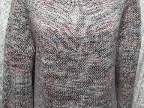 Strick-Anleitung für den tollen Damen Pullover Classy mit Rollkragen