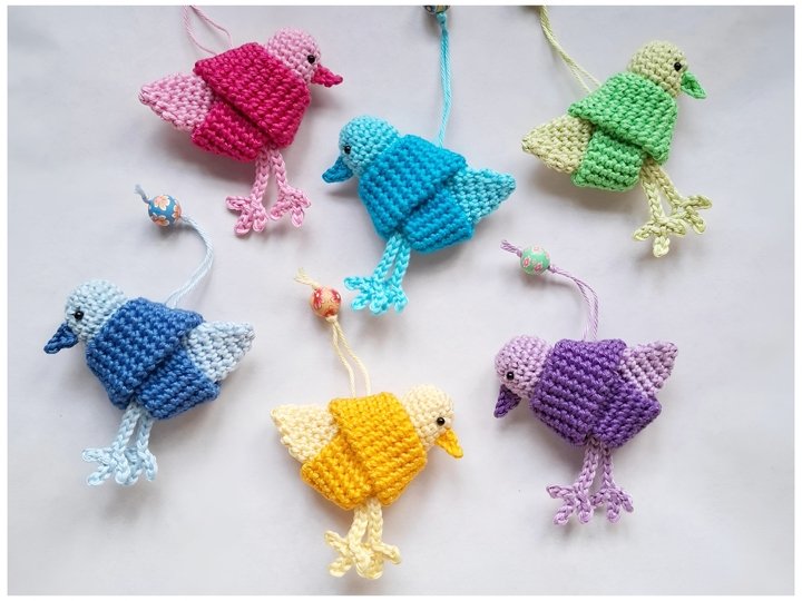 Häkelanleitung Die bunten Vogerl