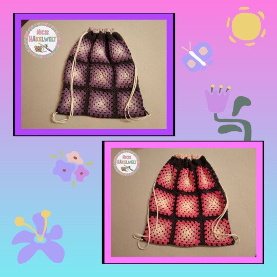 Rucksack - Beutel Häkelanleitung