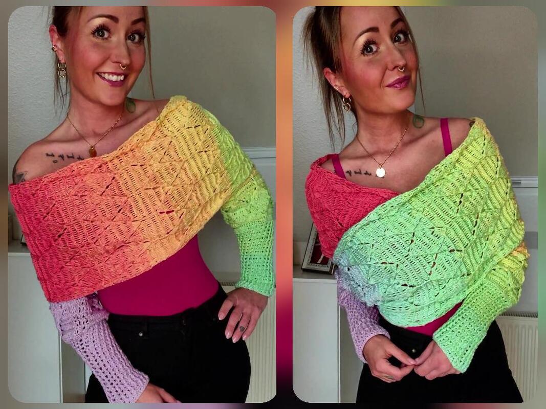 Ärmelschal Hilde häkeln