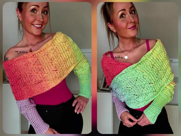 Ärmelschal Hilde häkeln