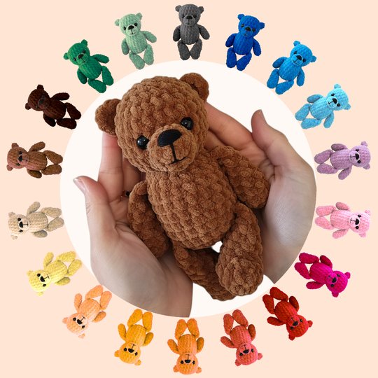 Den kleinen Bären häkeln – ausführliche Amigurumi Häkelanleitung (PDF)