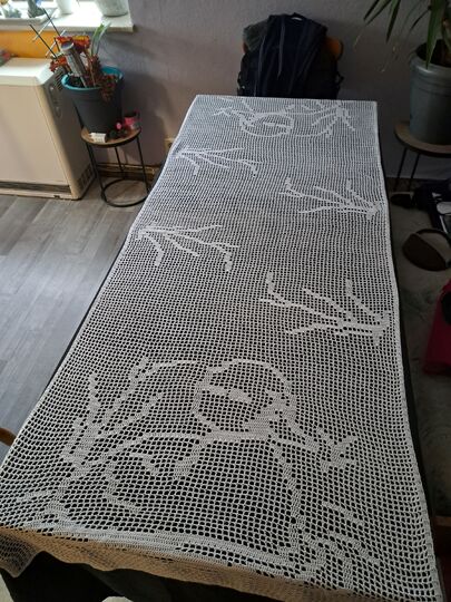 Tischdecke Ente Tischläufer Häkelanleitung