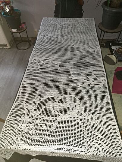 Tischdecke Ente Tischläufer Häkelanleitung