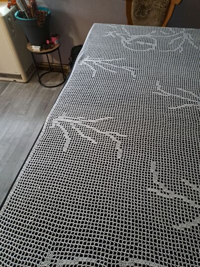 Tischdecke Ente Tischläufer Häkelanleitung