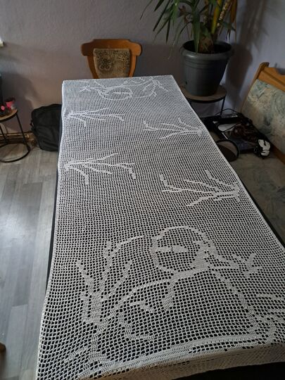 Tischdecke Ente Tischläufer Häkelanleitung