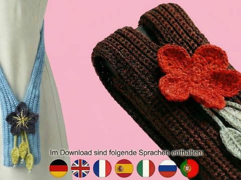 Häkelanleitung Handytasche Schlauch "Poppy" – Vielseitig & Stylisch