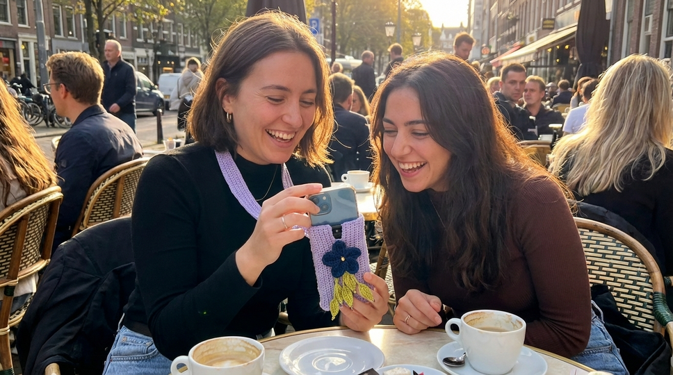 Häkelanleitung Handytasche Schlauch "Poppy" – Vielseitig & Stylisch