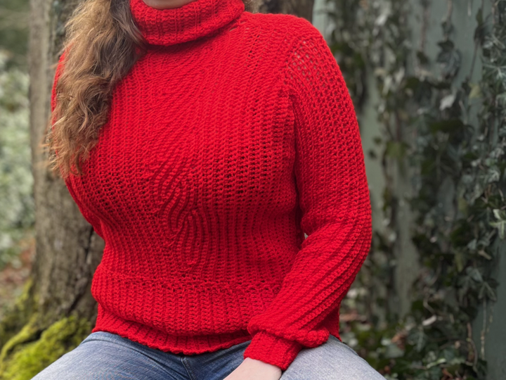 Häkelanleitung Pullover "Nordic Knot"