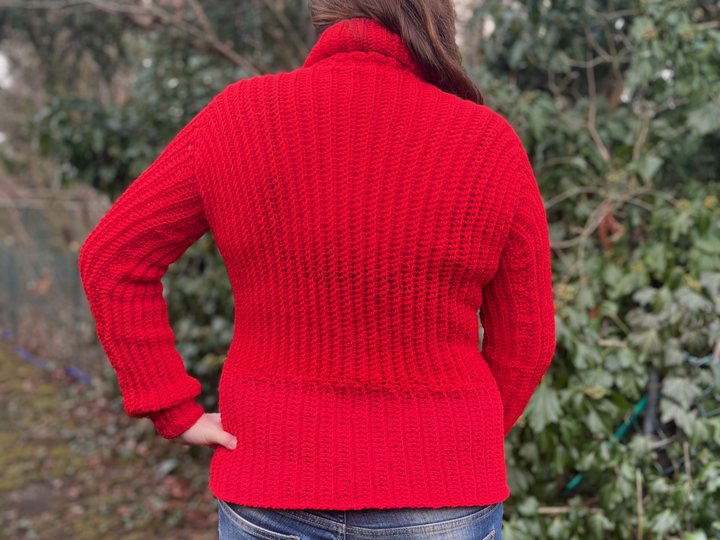 Häkelanleitung Pullover "Nordic Knot"