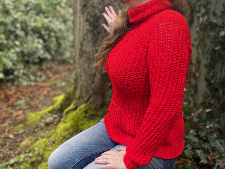 Häkelanleitung Pullover "Nordic Knot"