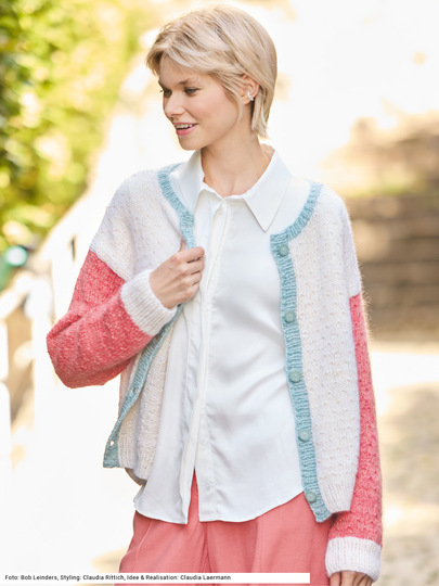 Jacke mit Strukturmuster