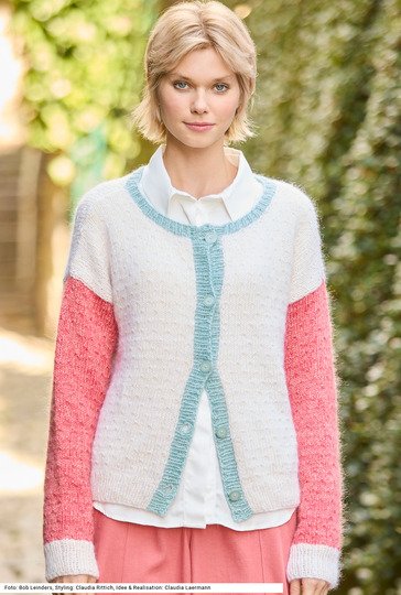 Jacke mit Strukturmuster