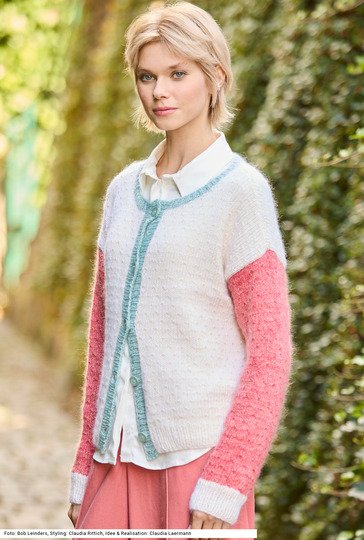 Jacke mit Strukturmuster