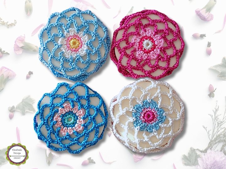 Crochet Pattern Bun Cover, Bun Net Hair Decor, for Ballet Dance Vaulting