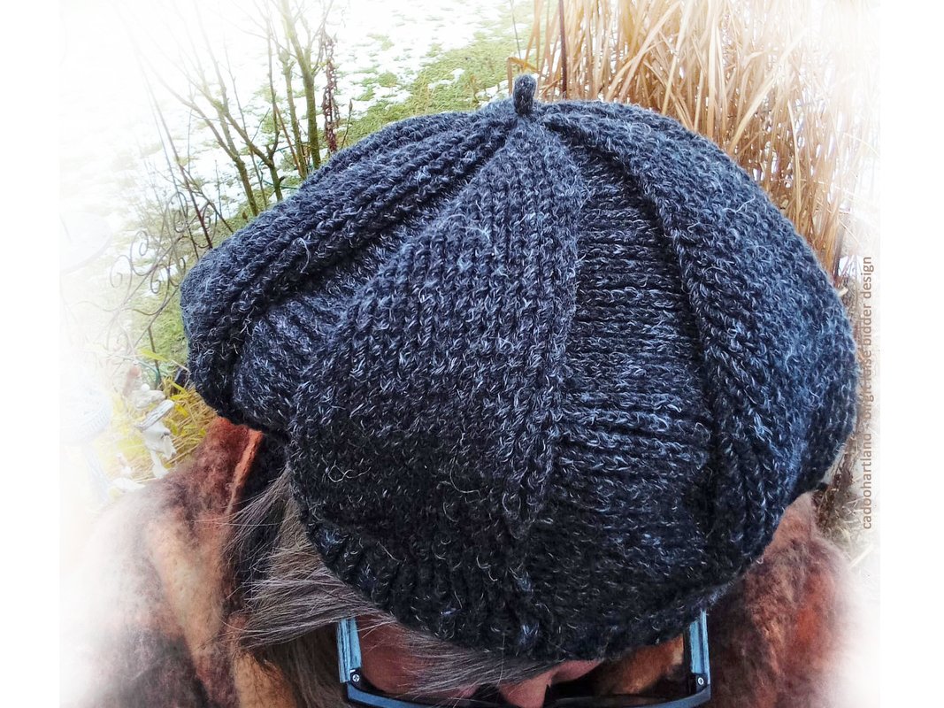 Tolle Baskenmütze häkeln in Gr. M-L, MA LINNA, Kopfumfänge von 56-59 cm - Bild 3