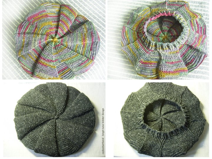 Tolle Baskenmütze häkeln in Gr. M-L, MA LINNA, Kopfumfänge von 56-59 cm