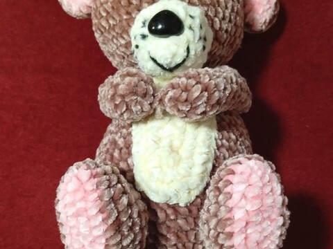 Häkelanleitung: Schlafender Fischotter "Otti" Kuschelig aus Chenille Wolle