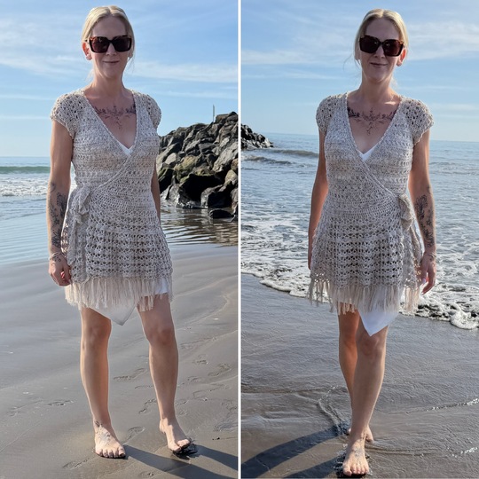 Häkelanleitung Wickelkleid "FlecklyTerra"