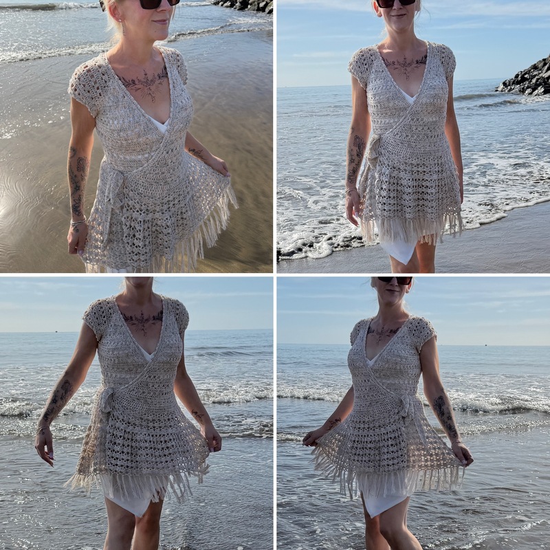 Häkelanleitung Wickelkleid "FlecklyTerra" - Bild 4