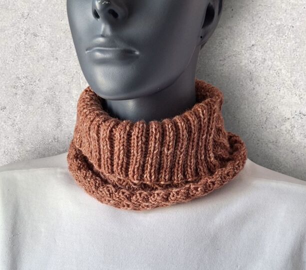 Strickanleitung Schalkragen, Halssocke mit Rollrand  #367