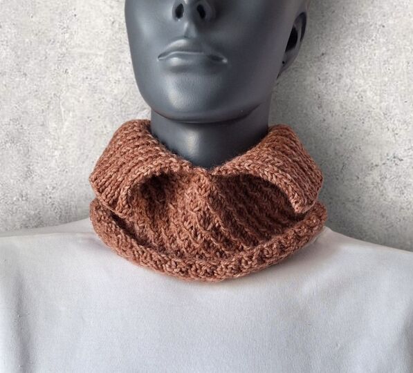 Strickanleitung Schalkragen, Halssocke mit Rollrand  #367