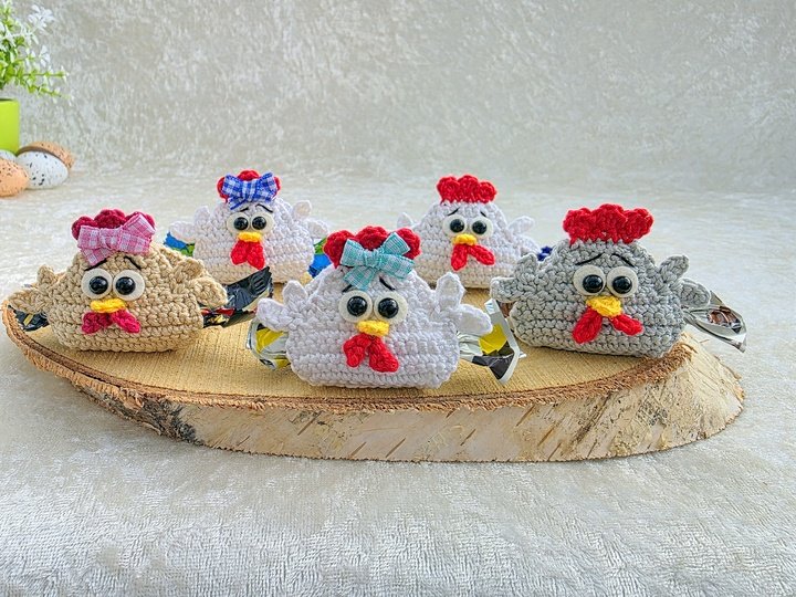 Häkelanleitung - Süße Hühner / Perfekt für kreative Geschenke