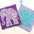 "Indian Love" - Double sided knitting pattern for potholders / dischloths