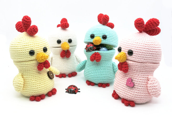 Zuckerdose - Huhn - Häkelanleitung